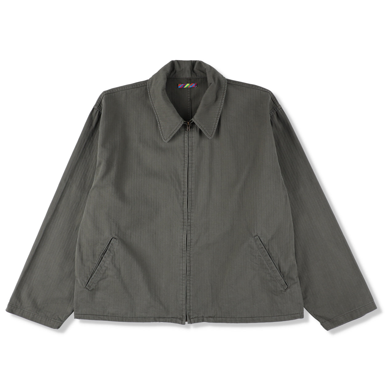 HERRINGBONE ZIP JACKET 2