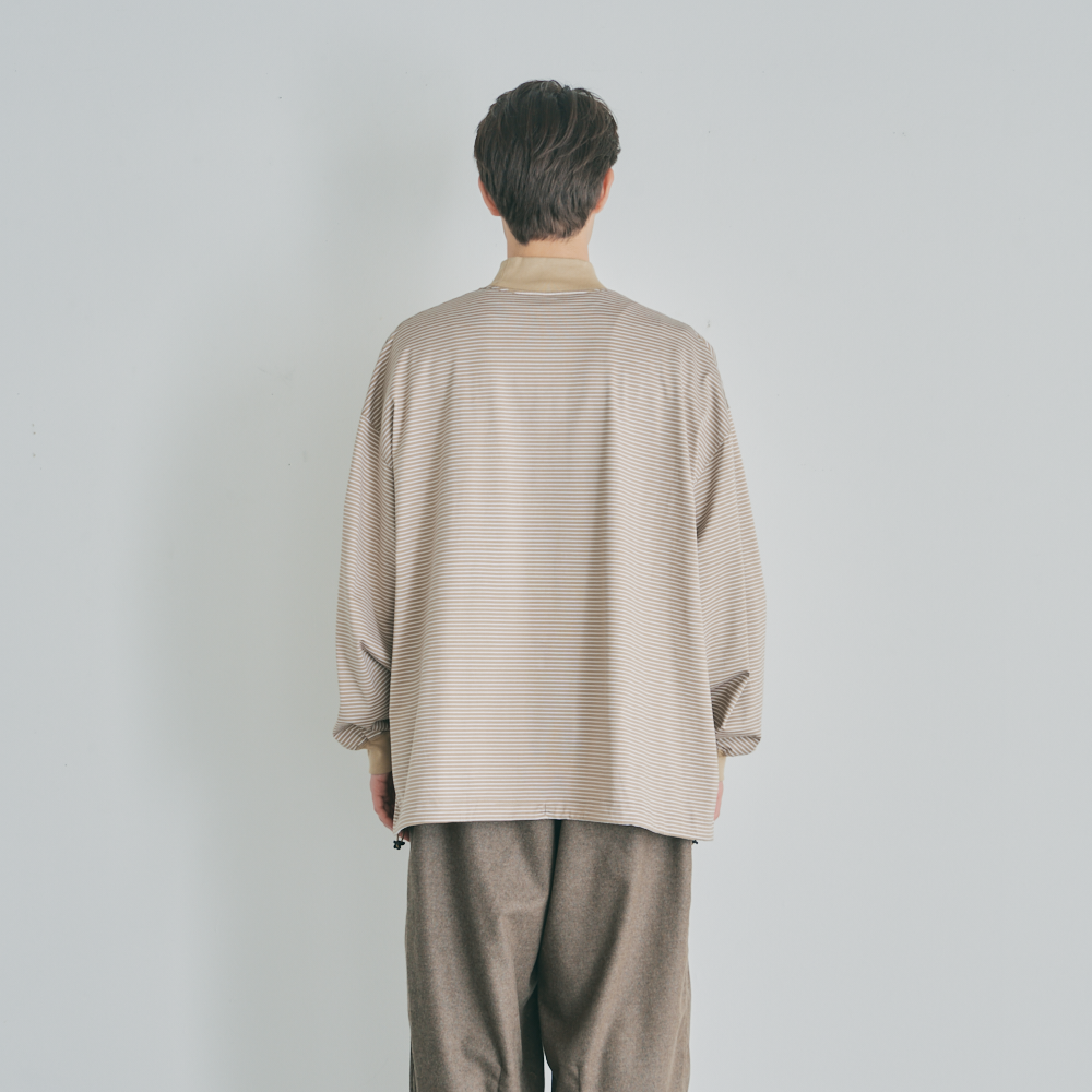 BALLOON MOCK LONG SLEEVE T SHIRT 15