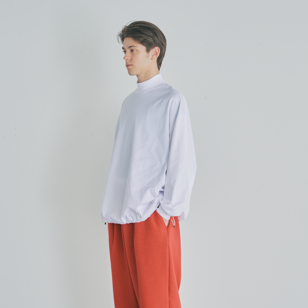 BALLOON MOCK LONG SLEEVE T SHIRT 13