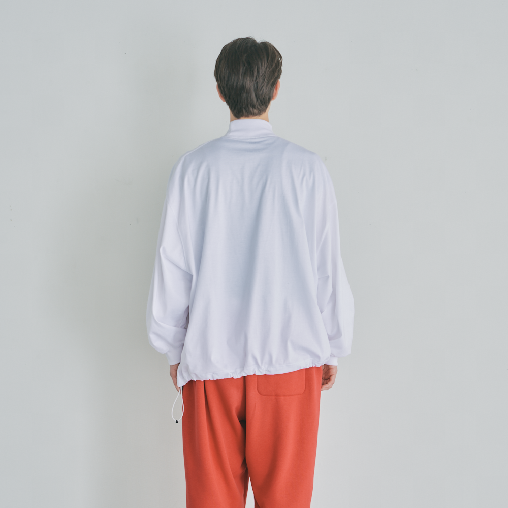 BALLOON MOCK LONG SLEEVE T SHIRT 12