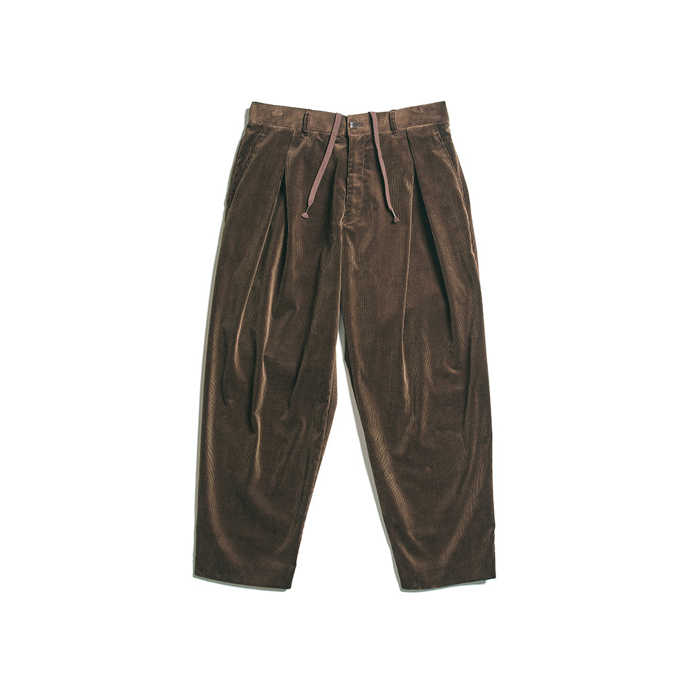 CORDUROY DEFORMATION TUCK PANTS 3