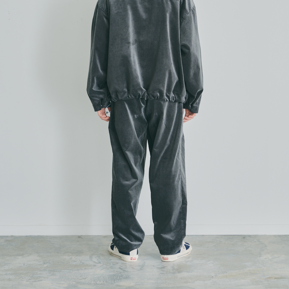 CORDUROY DEFORMATION TUCK PANTS 7