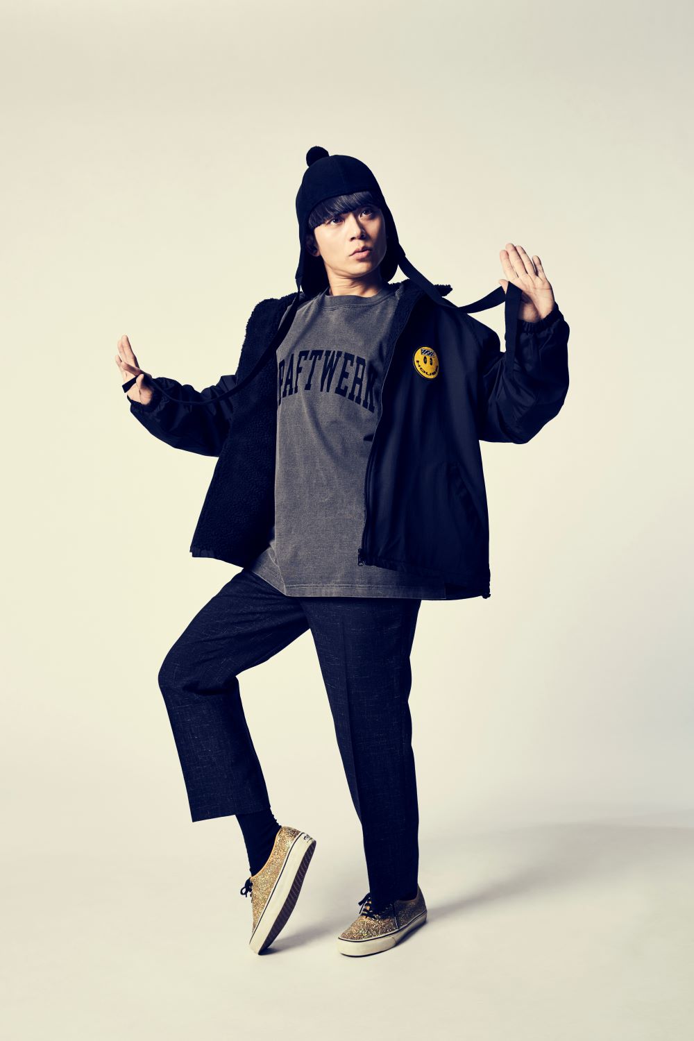 HOUSE PATCH REVERSIBLE FLEECE JACKET