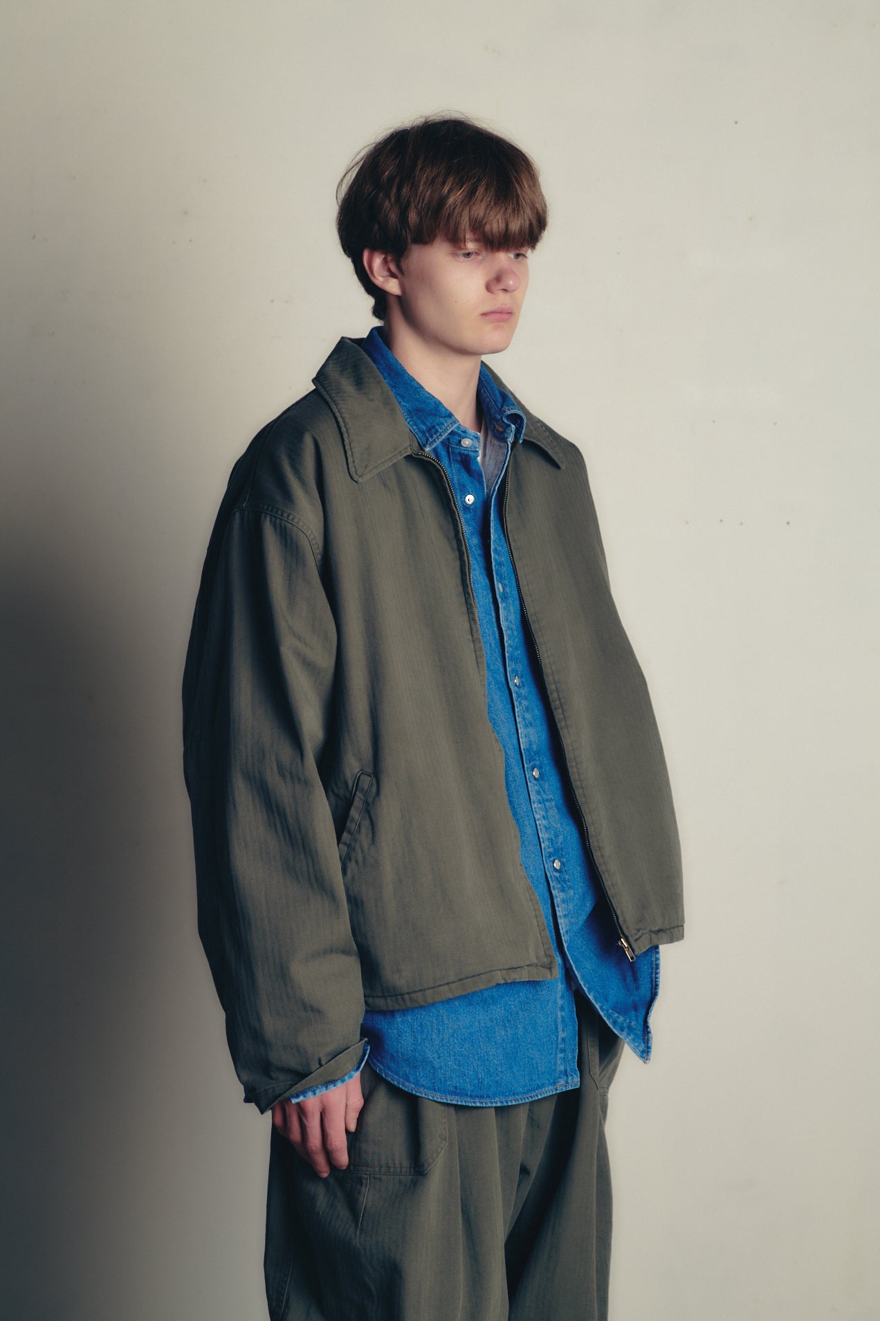 HERRINGBONE ZIP JACKET 6