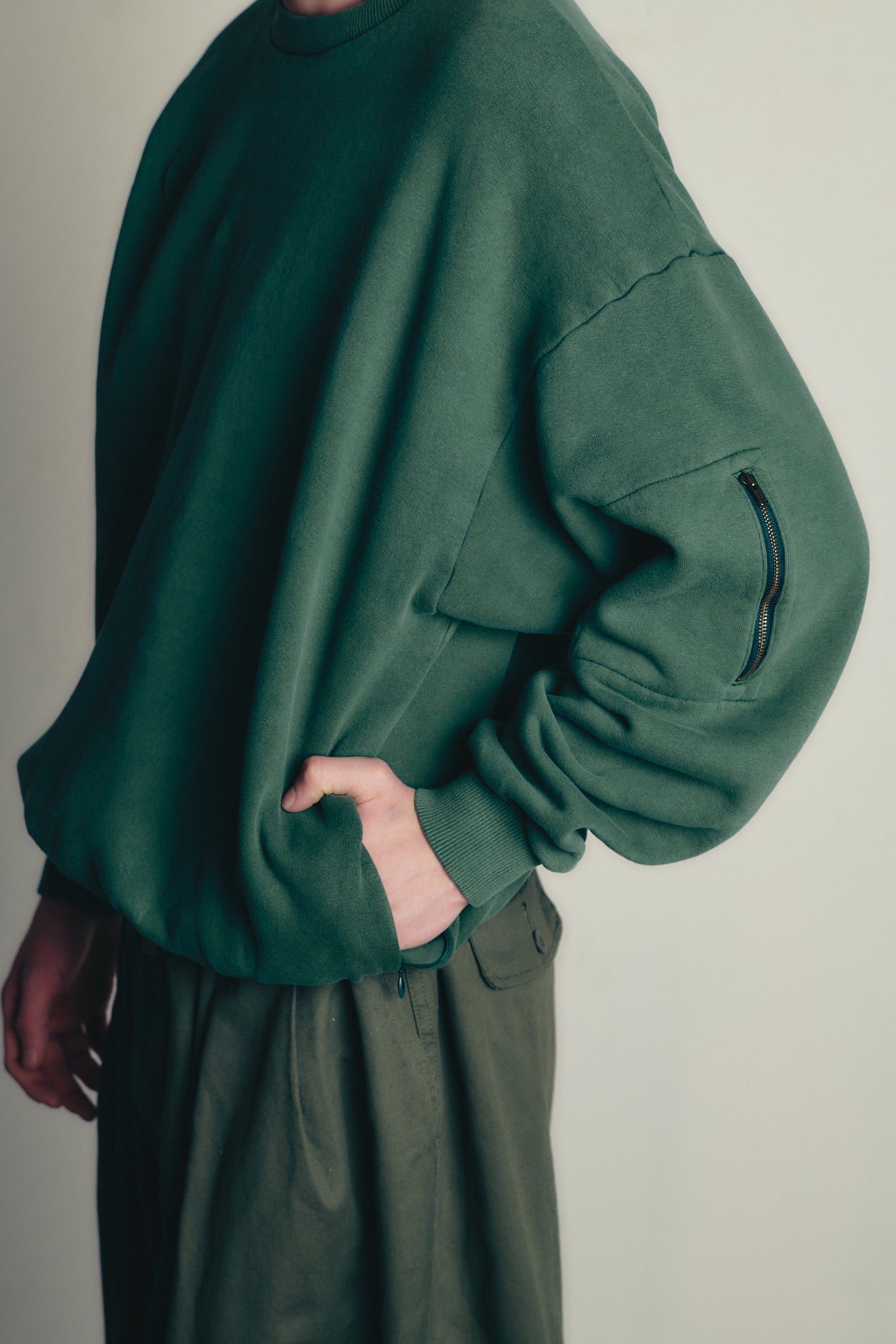 PIGMENT DYED CREW NECK SWEATSHIRT 8