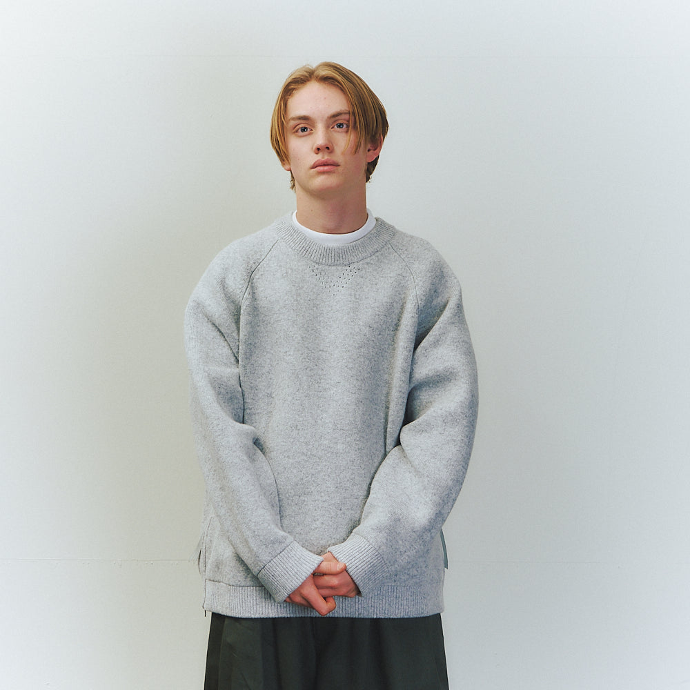 VENTILATION KNITTED CREW 9