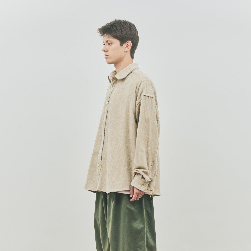 BRUSHED LINEN LONG SLEEVE SHIRT 4