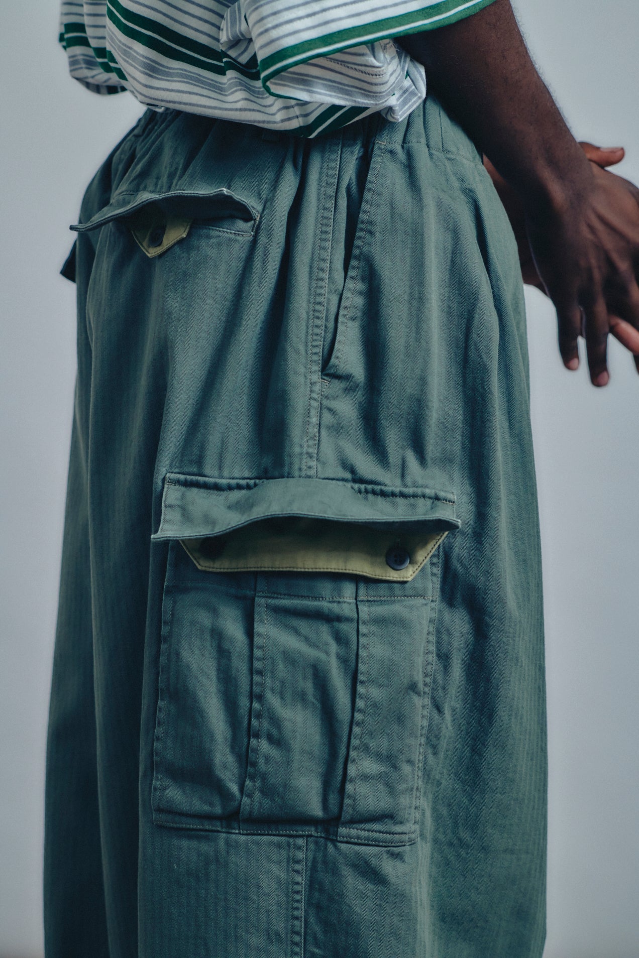 Herringbone 6-Pocket Pants 10
