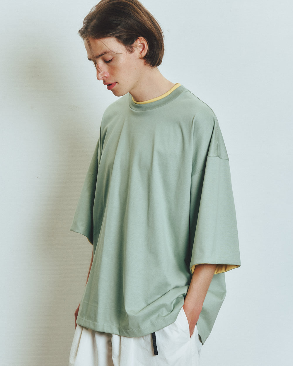 W NECK LAYERED T-SHIRT 8