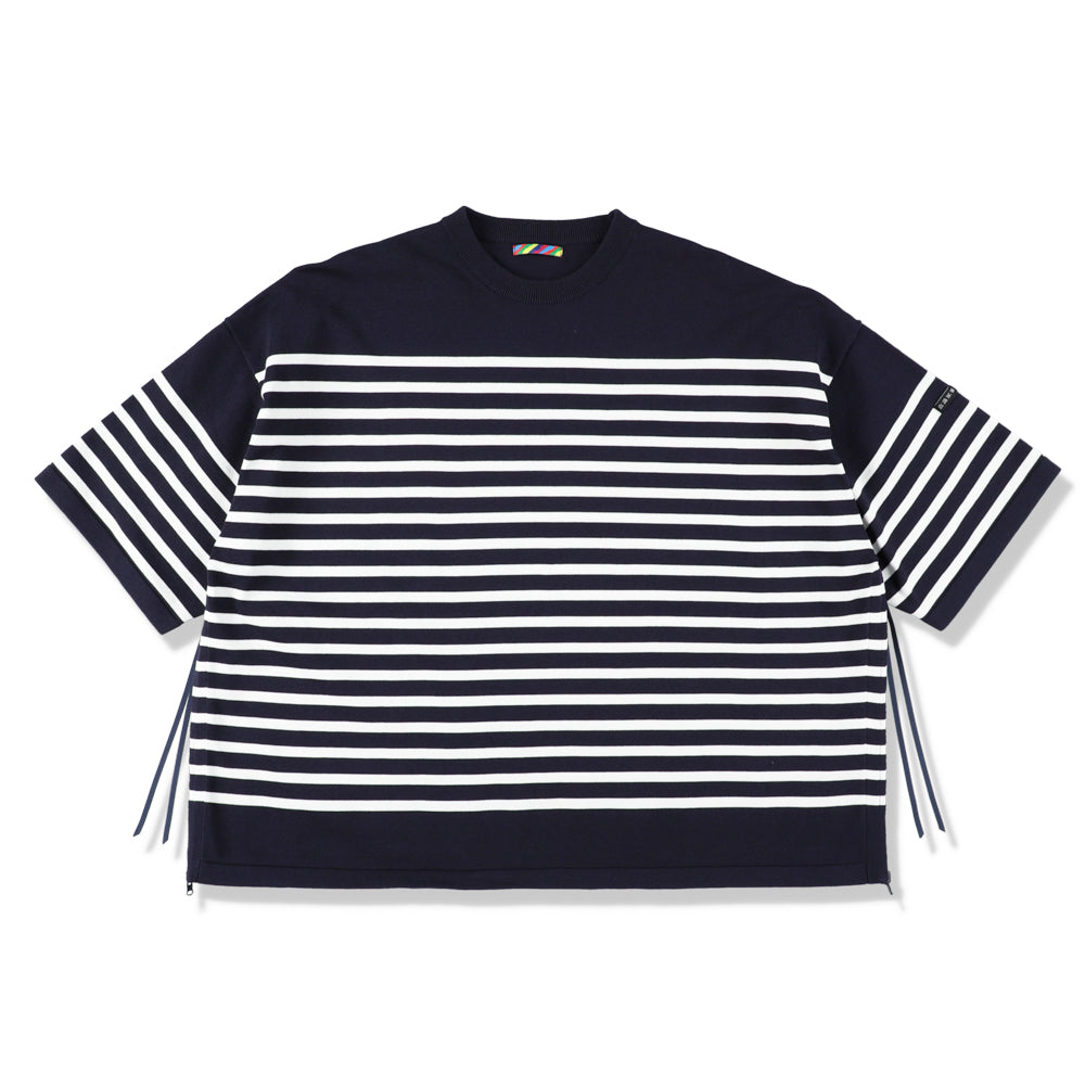 KNIT VENTILATION BORDER T-SHRTS 4