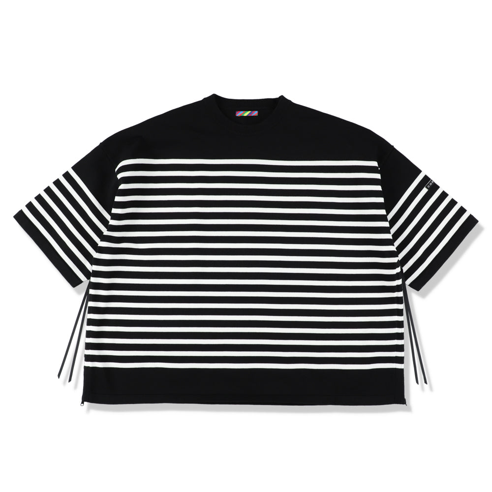 KNIT VENTILATION BORDER T-SHRTS 5