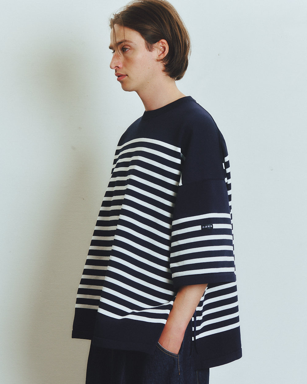KNIT VENTILATION BORDER T-SHRTS 8