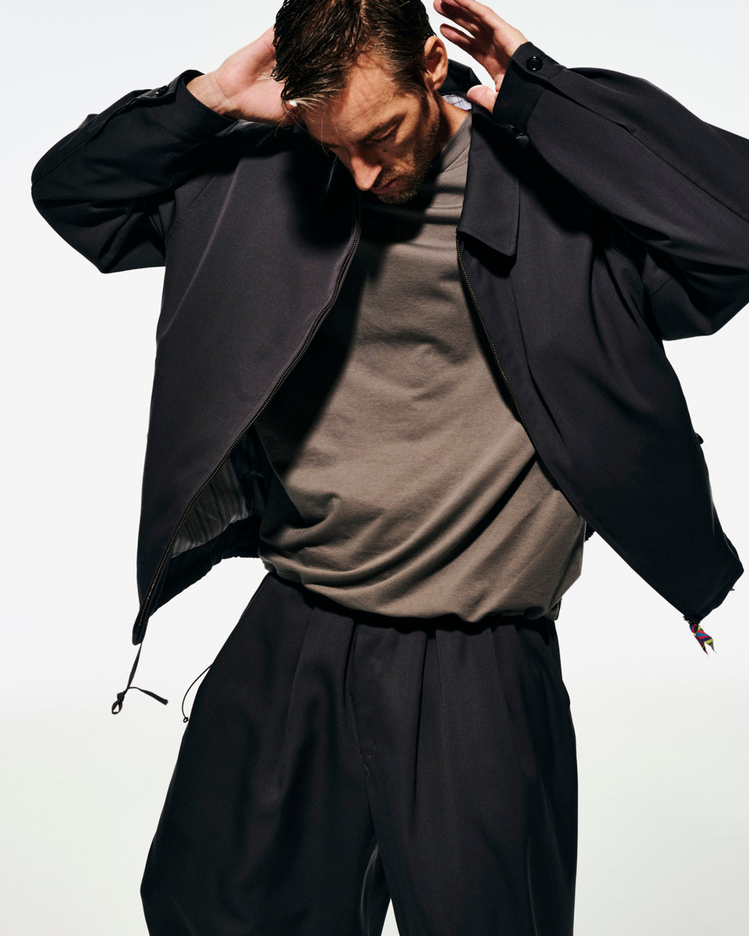 【9/26発売】is-ness × Graphpaper Scale Off Wool Harrington Jacket