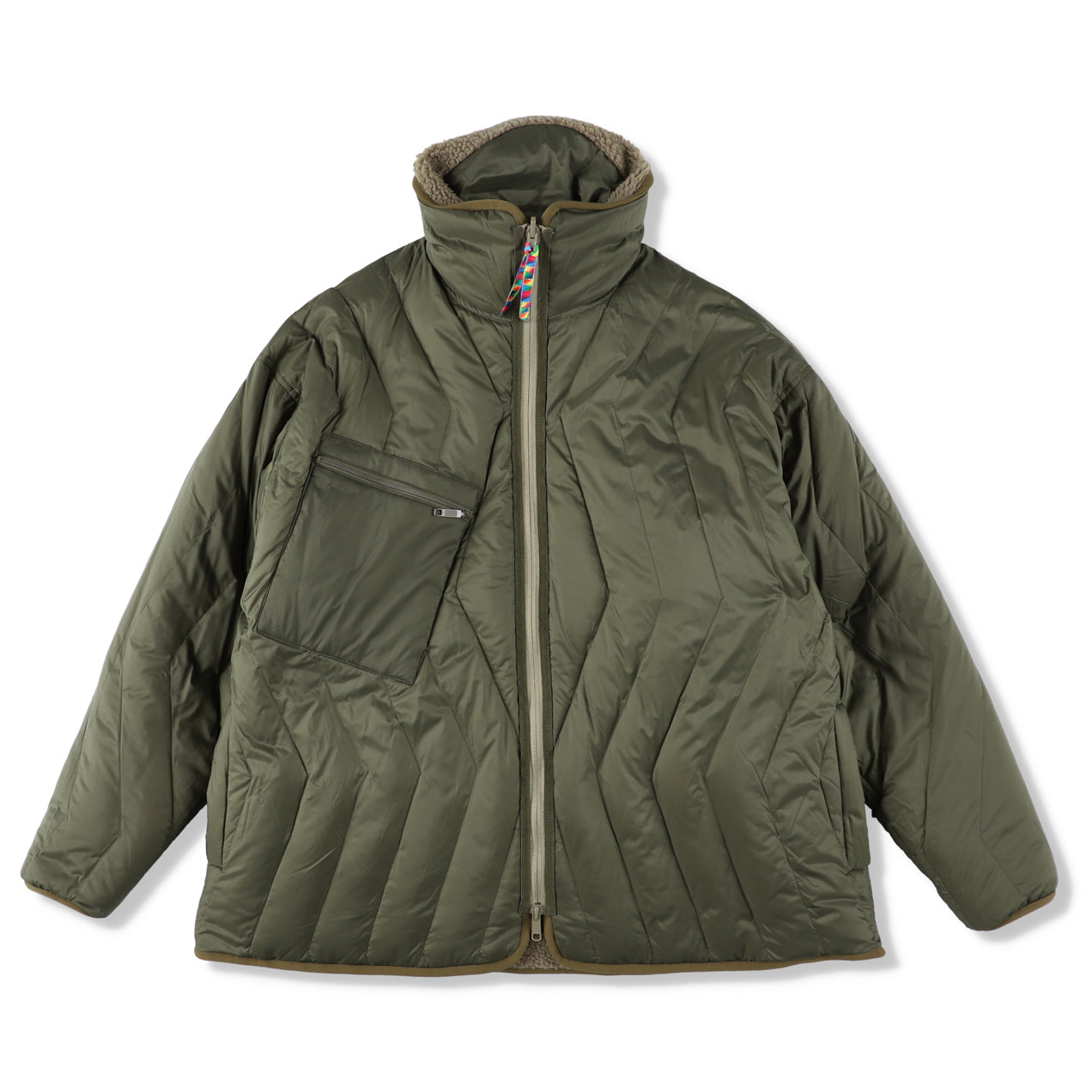 EVISEN REVERSIBLE FLIGHT JKT 新品 Lサイズ 21FW-JK04-olive-1.jpg