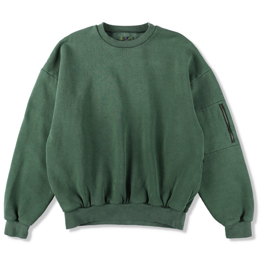 PIGMENT DYED CREW NECK SWEATSHIRT 1