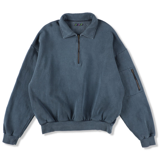 PIGMENT DYED ZIP SWEATSHIRT 4