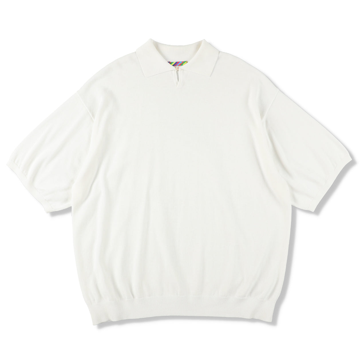 is-ness Knitted Big Polo Lサイズ　イズネス　ポロシャツ is-ness (イズネス) KNITTED BIG POLO / ニットビッグポロ
