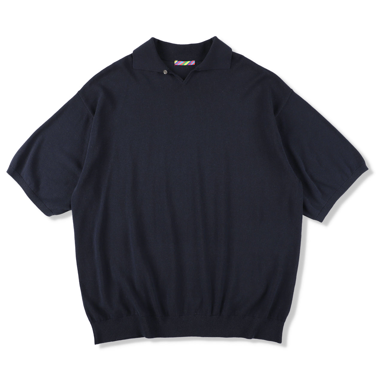 トップス is-ness Knitted Big Polo is-ness (イズネス) KNITTED BIG POLO / ニットビッグポロ