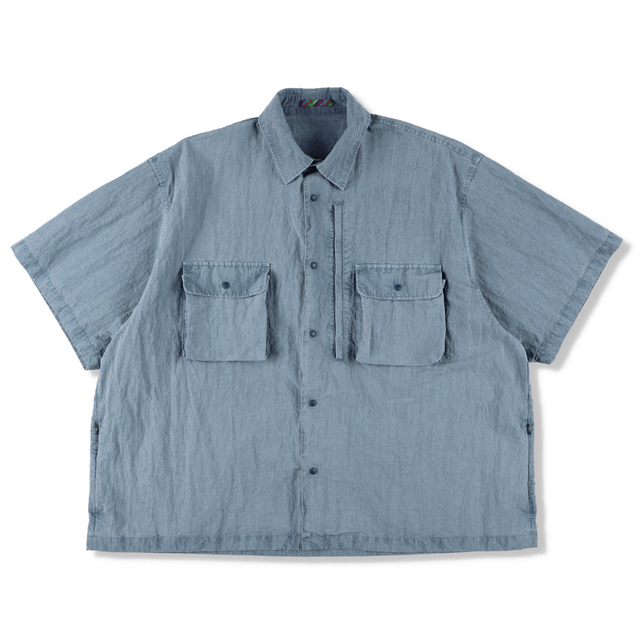 Pigment-Dyed Short-Sleeve Shirt | is-ness online shop | イズネス
