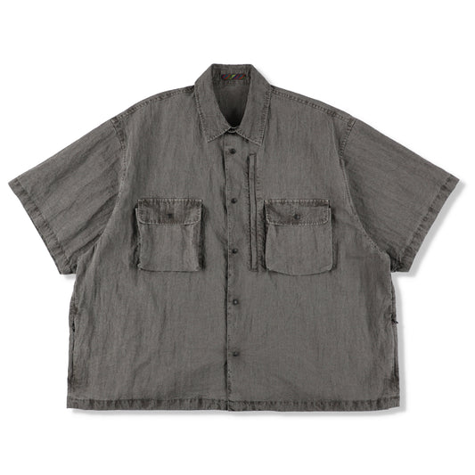 Pigment-Dyed Short-Sleeve Shirt 3