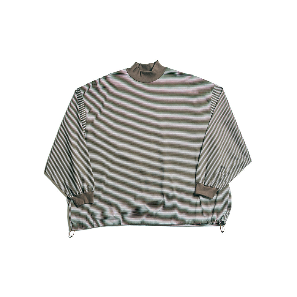 BALLOON MOCK LONG SLEEVE T SHIRT is-ness online shop イズネス オンライン ショップ