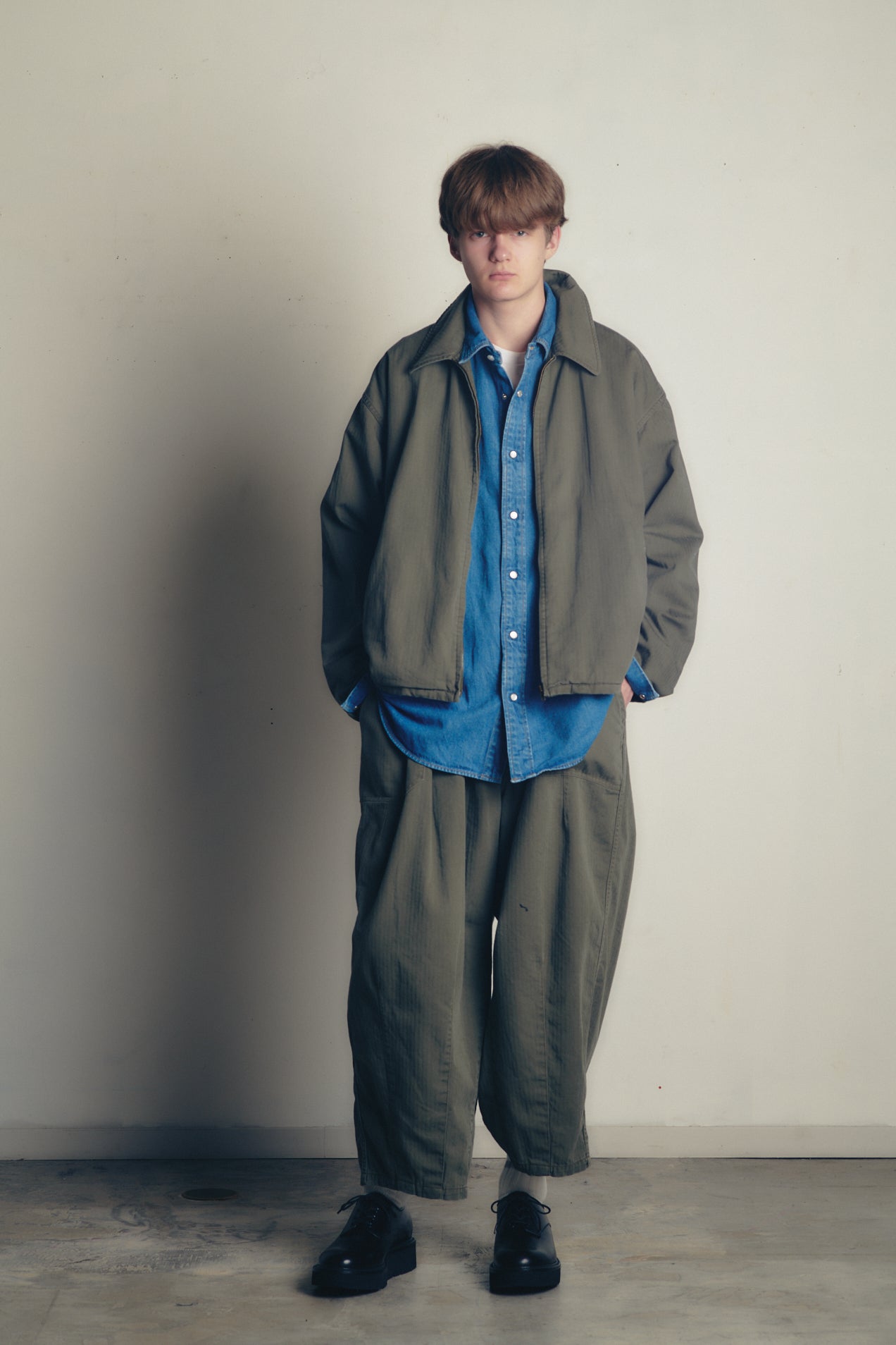 HERRINGBONE ZIP JACKET 4