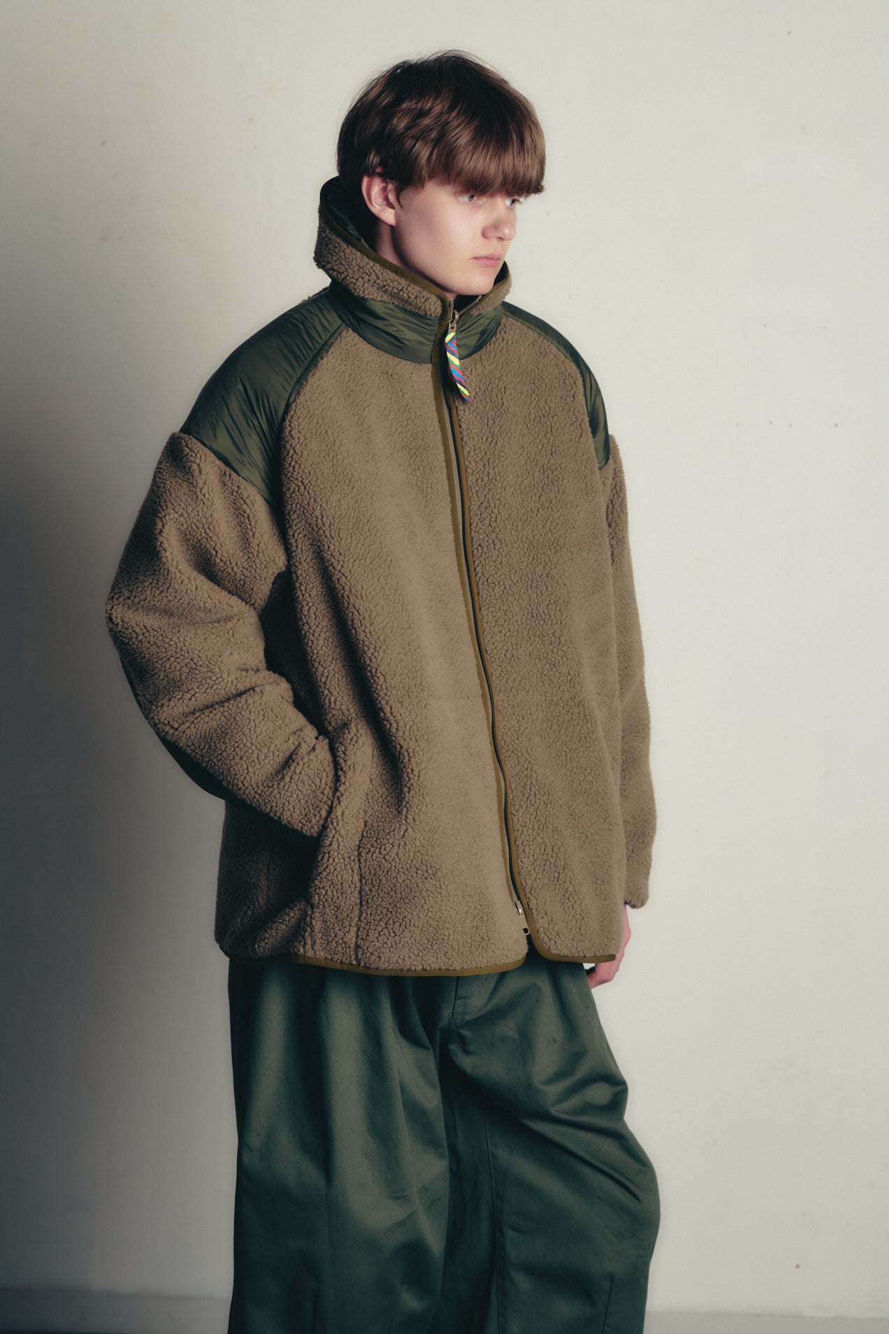 REVERSIBLE FLEECE DOWN JACKET is-ness×TAION 7