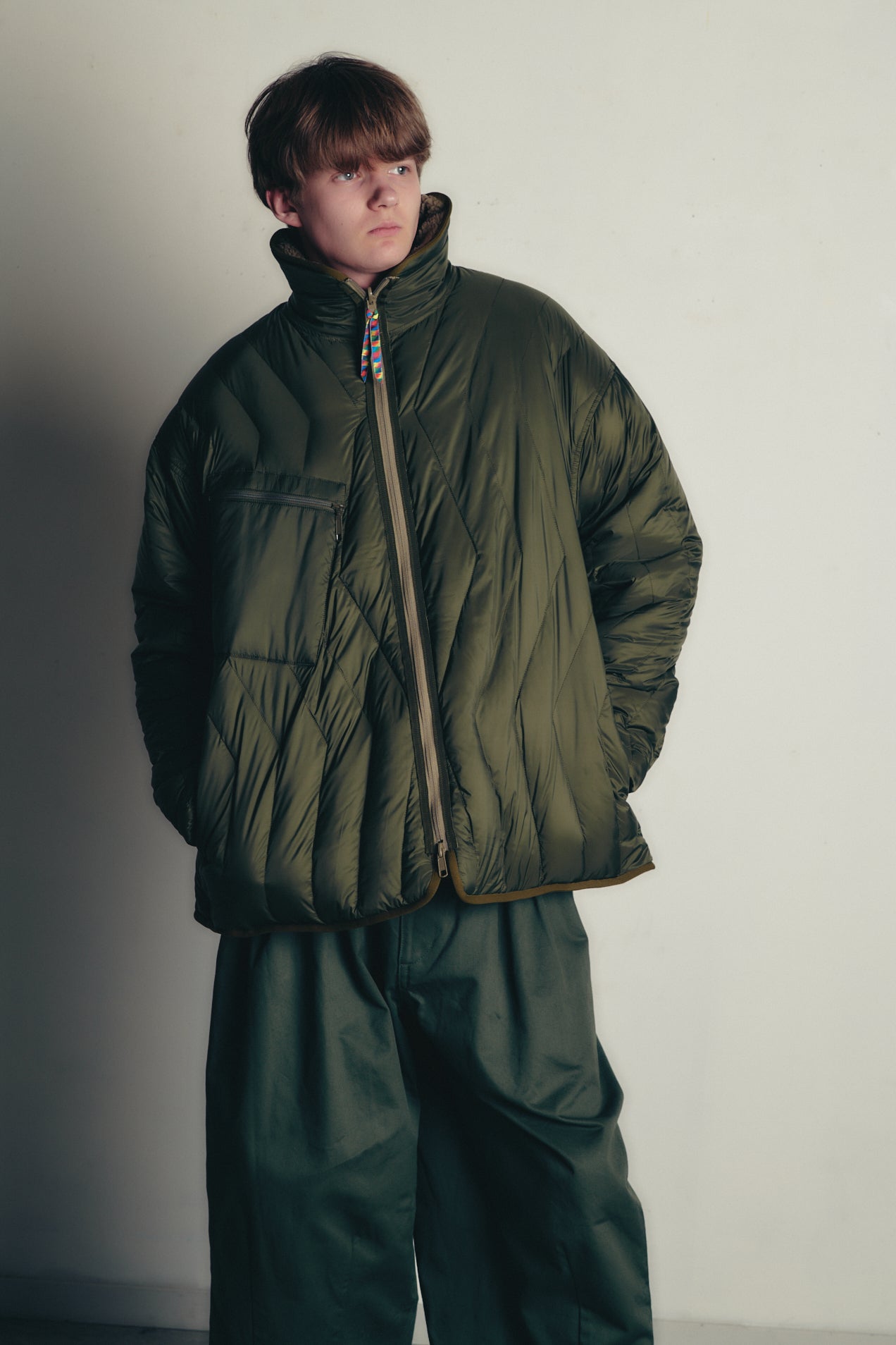 REVERSIBLE FLEECE DOWN JACKET is-ness×TAION 10