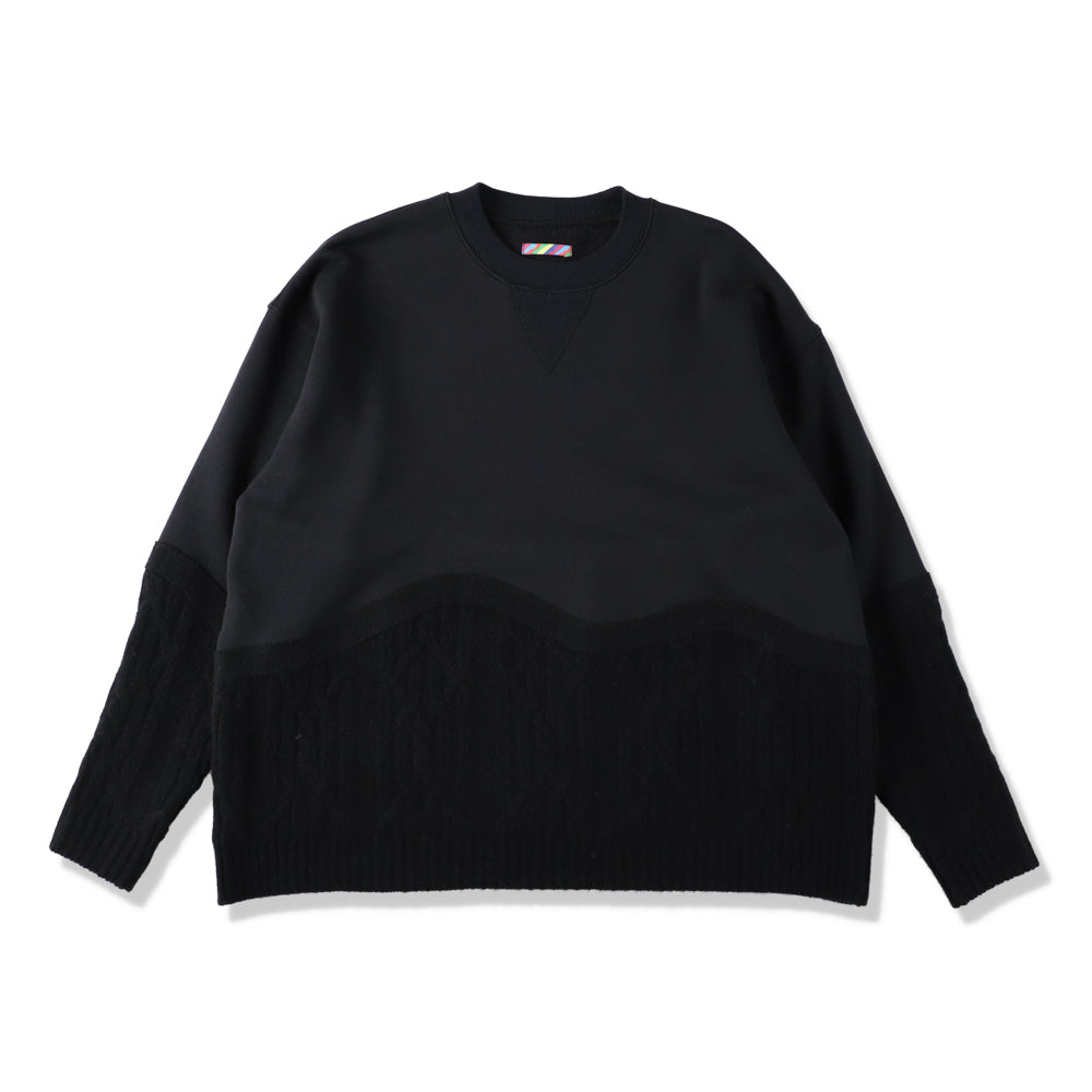 NEEDLE PUNCH SWEAT SHIRT | is-ness online shop | イズネス