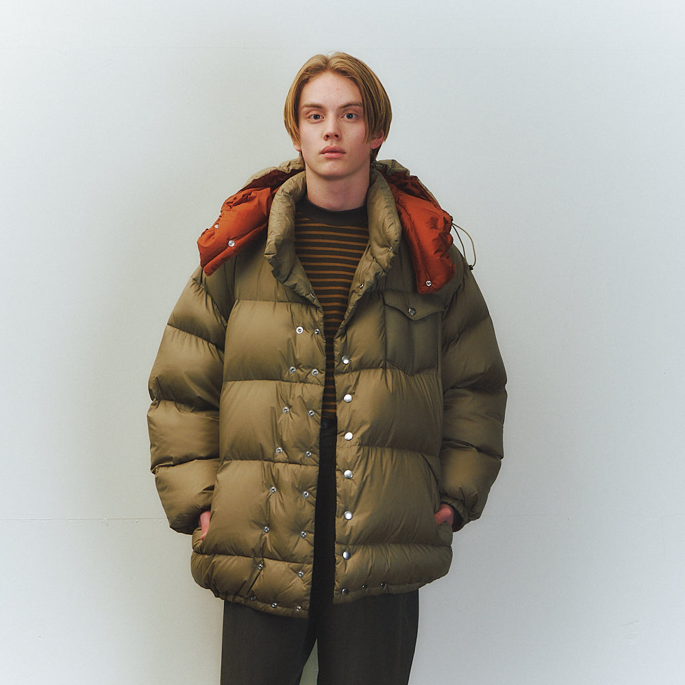 HOODED DOWN PUFFER JACKET (is-ness×NANGA) | is-ness online shop