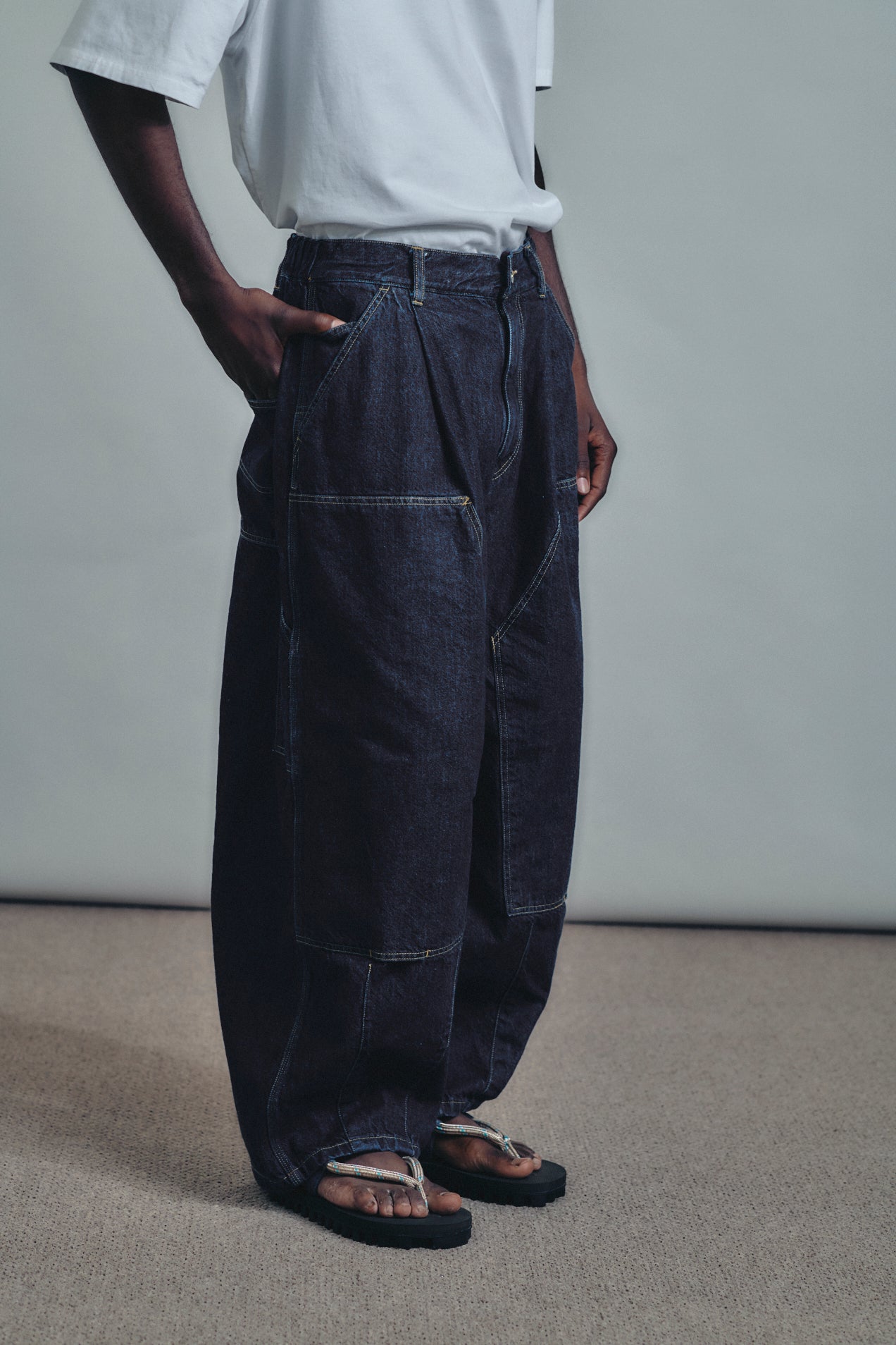 Double-Knee Balloon Painter Pants 6