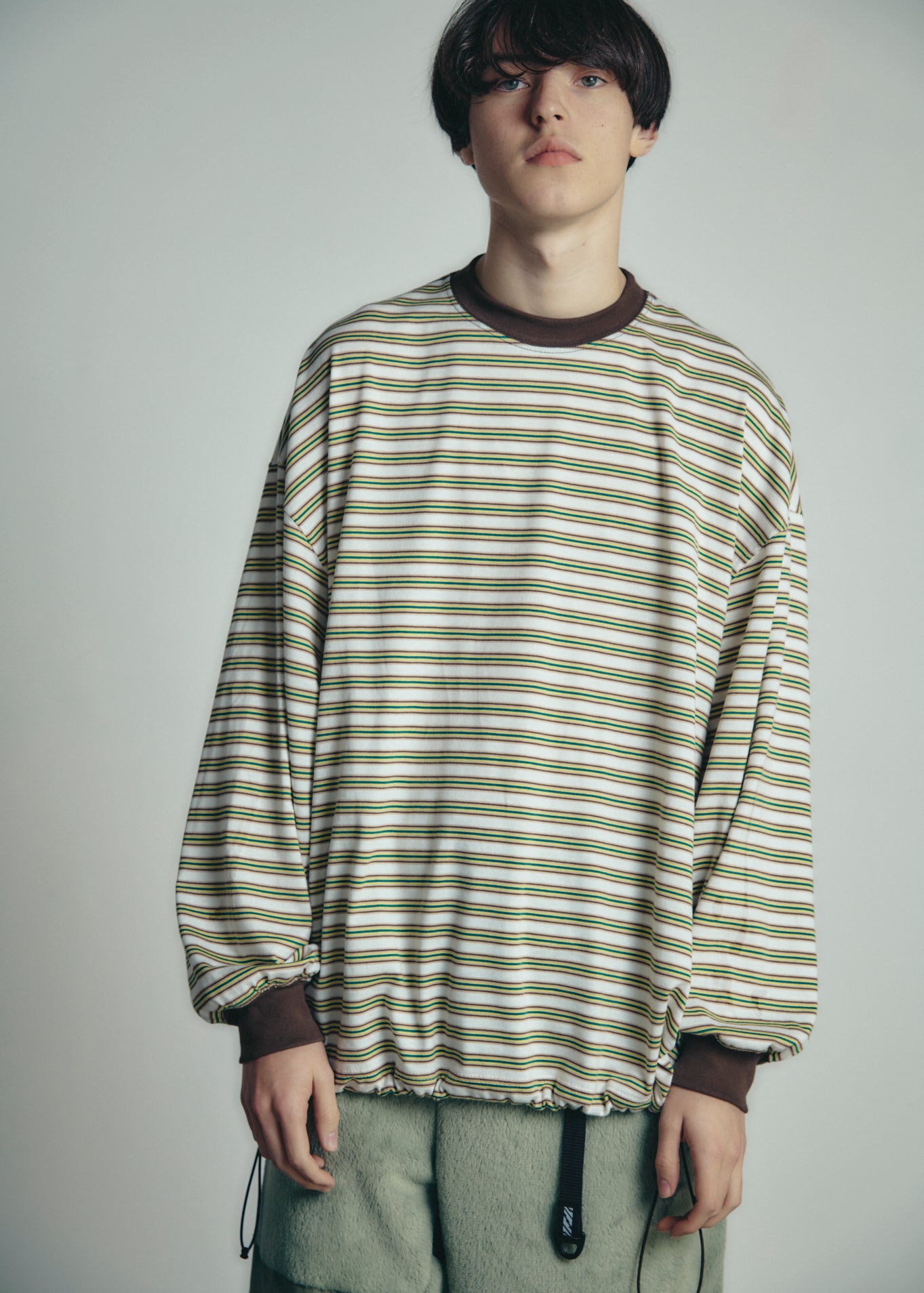 Balloon Border Long-sleeve T-Shirt | is-ness online shop
