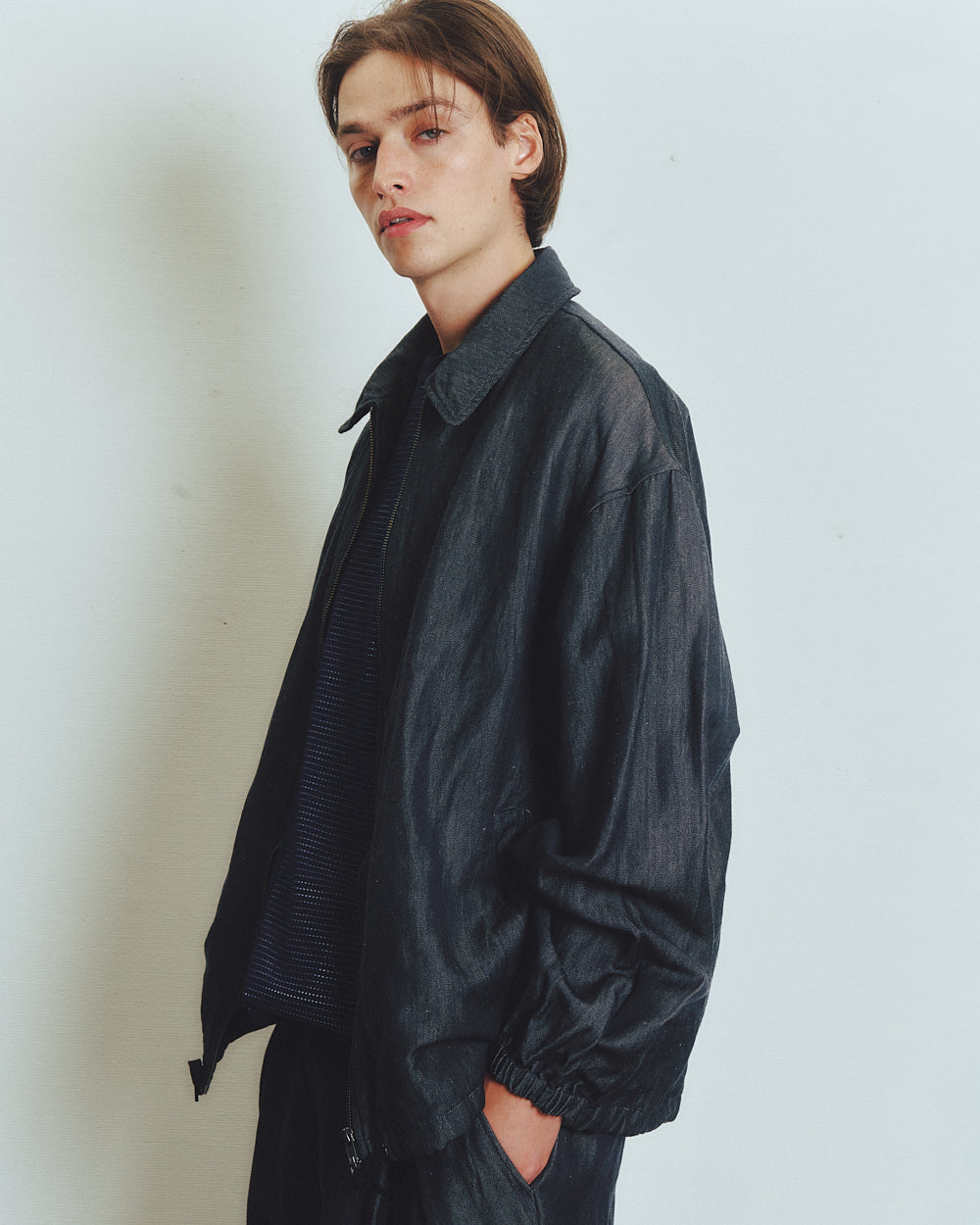WOOL LINEN COACH JACKET 7