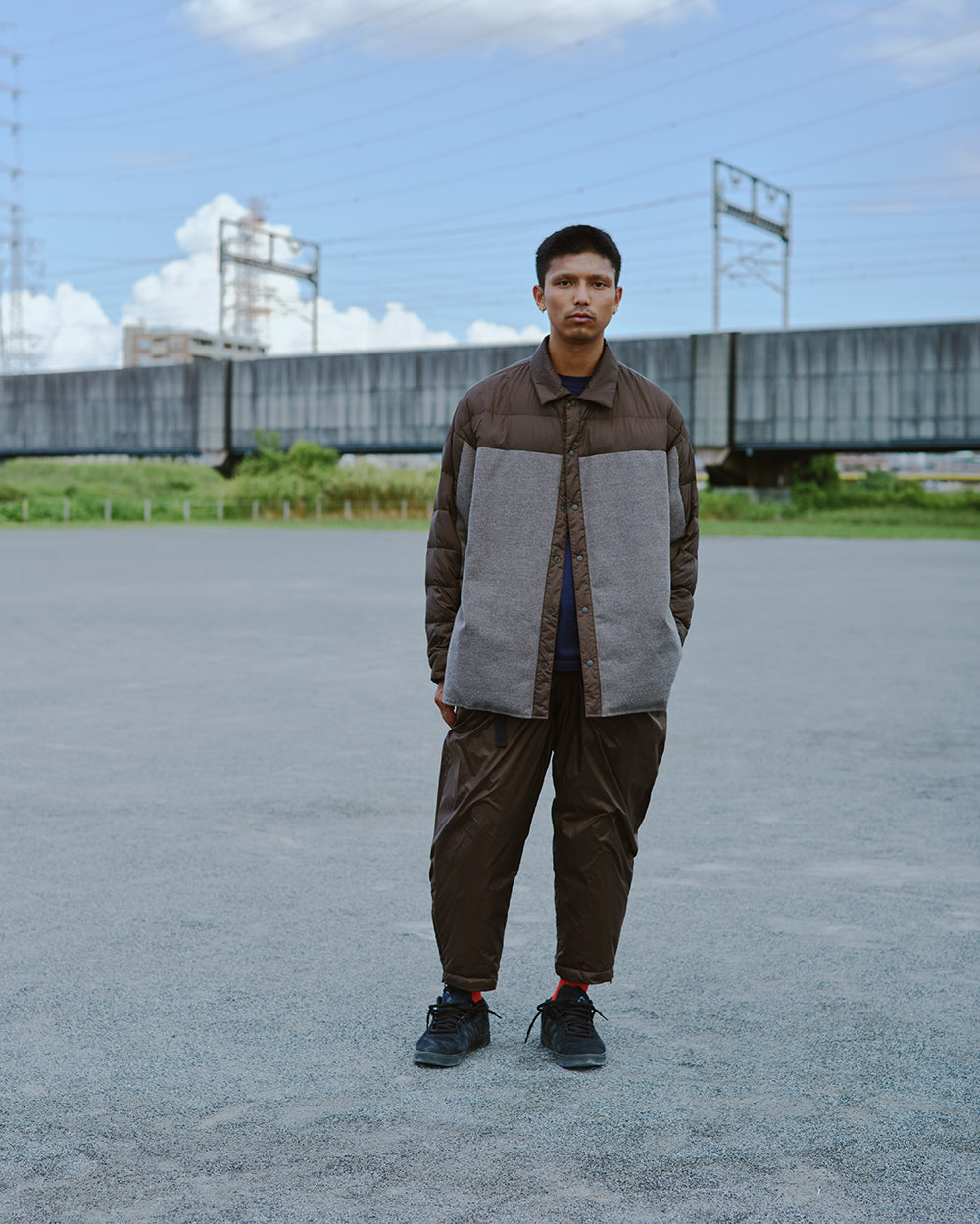 DOWN SHIRT(is-ness×TAION)