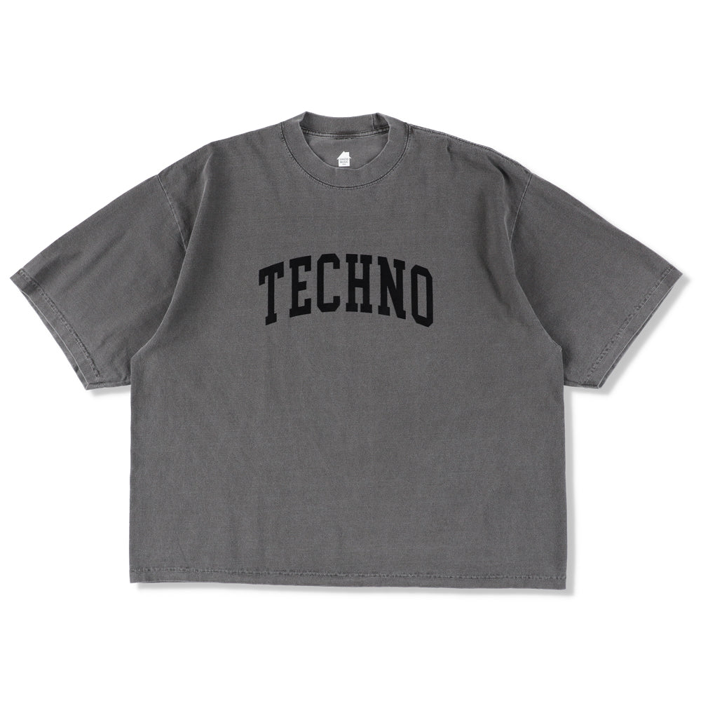 TECHNO FLOCKY PRINT T-SHIRT | is-ness online shop | イズネス