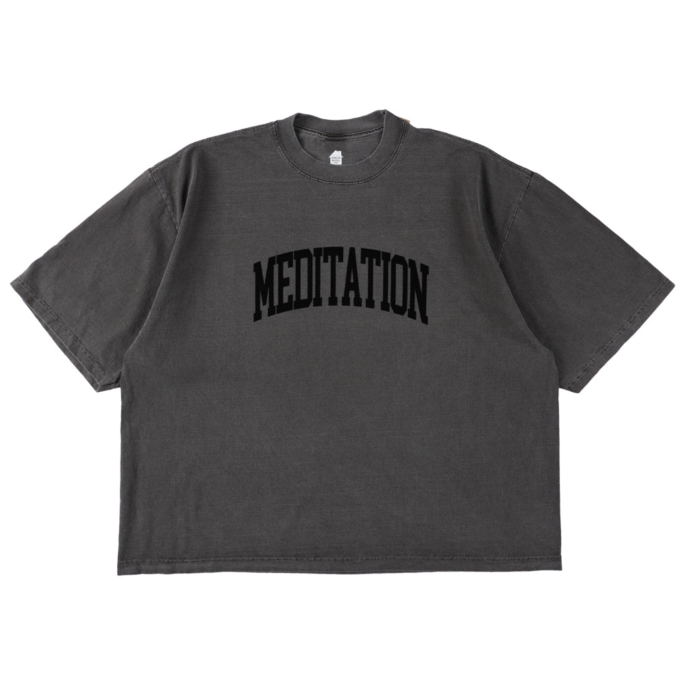 MEDITATION FLOCKY PRINT T-SHIRT 3