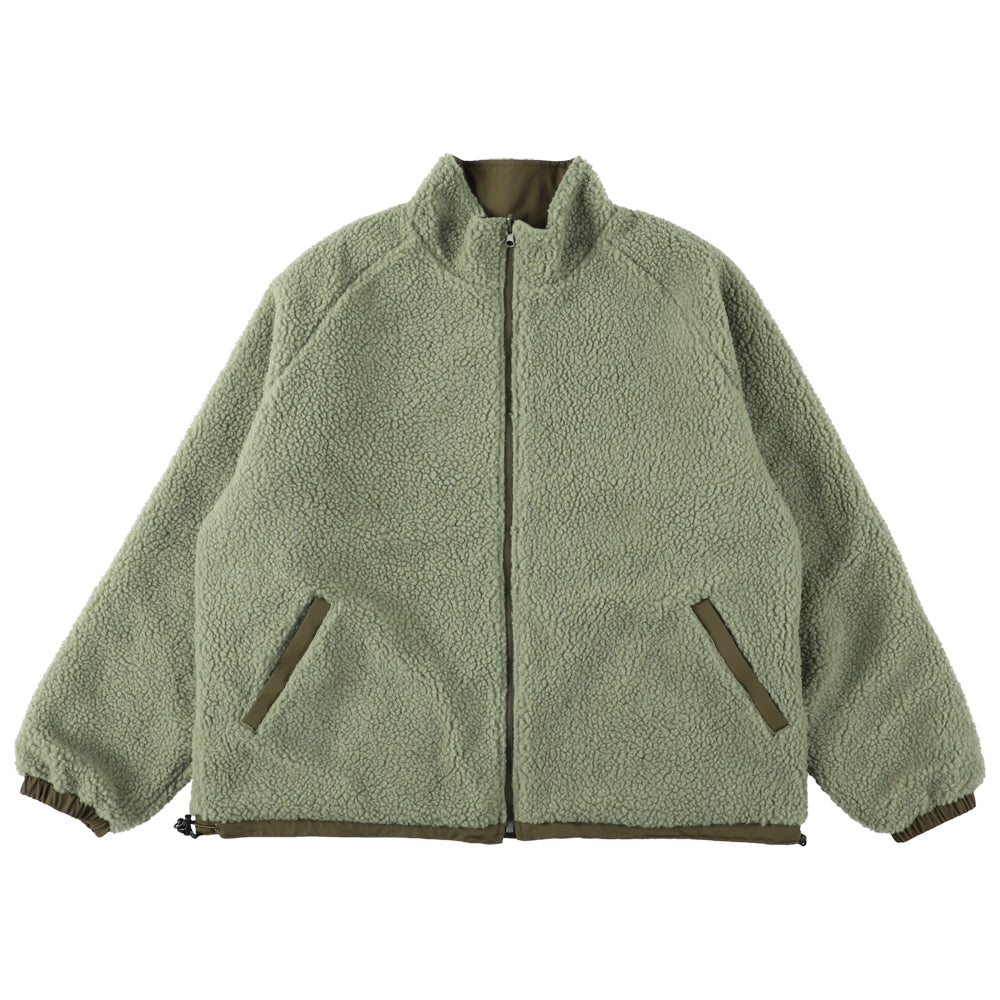 HOUSE PATCH REVERSIBLE FLEECE JACKET | is-ness online shop 