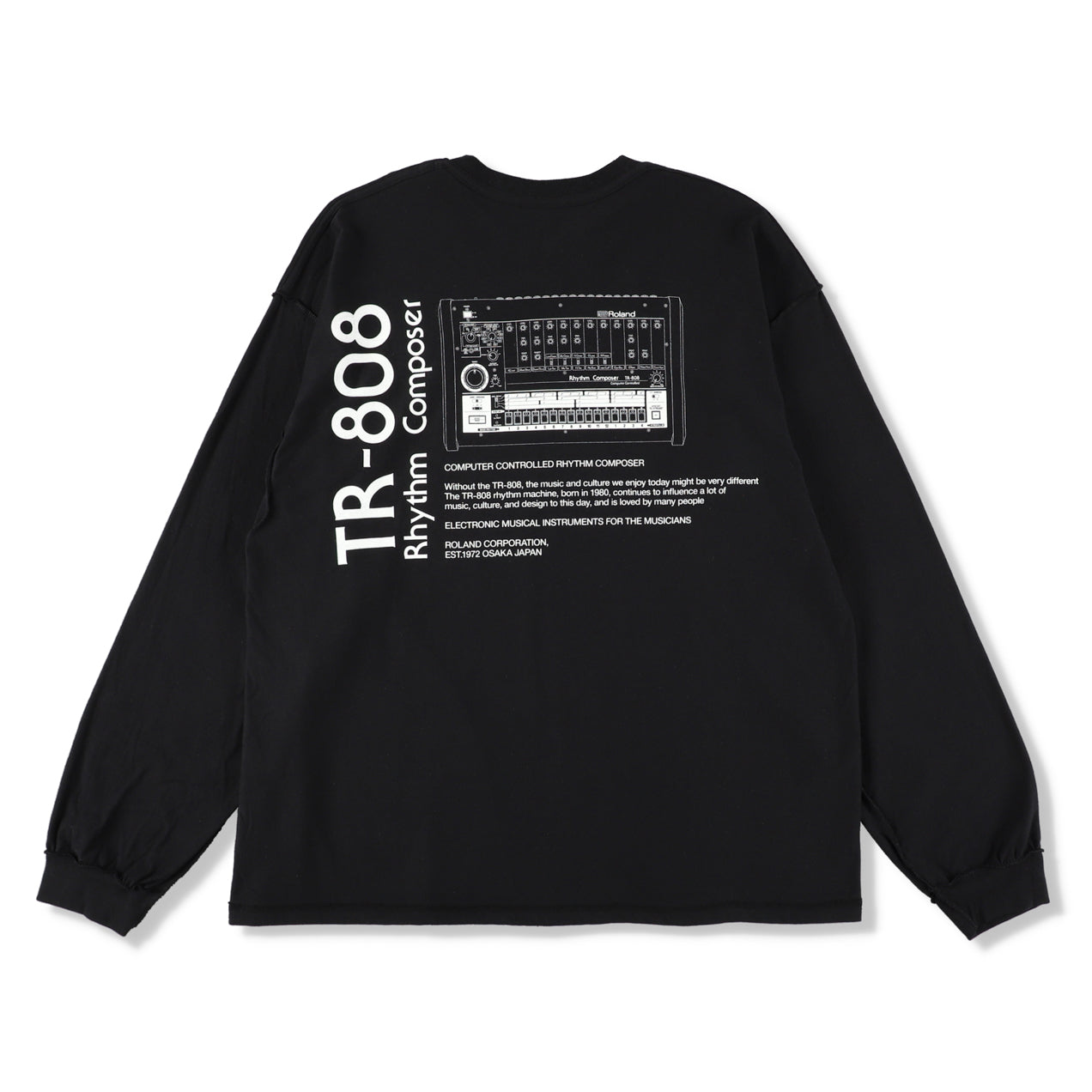 TR-808 LONG SLEEVE T-SHIRTS(ISNESS MUSIC×ROLAND) 5