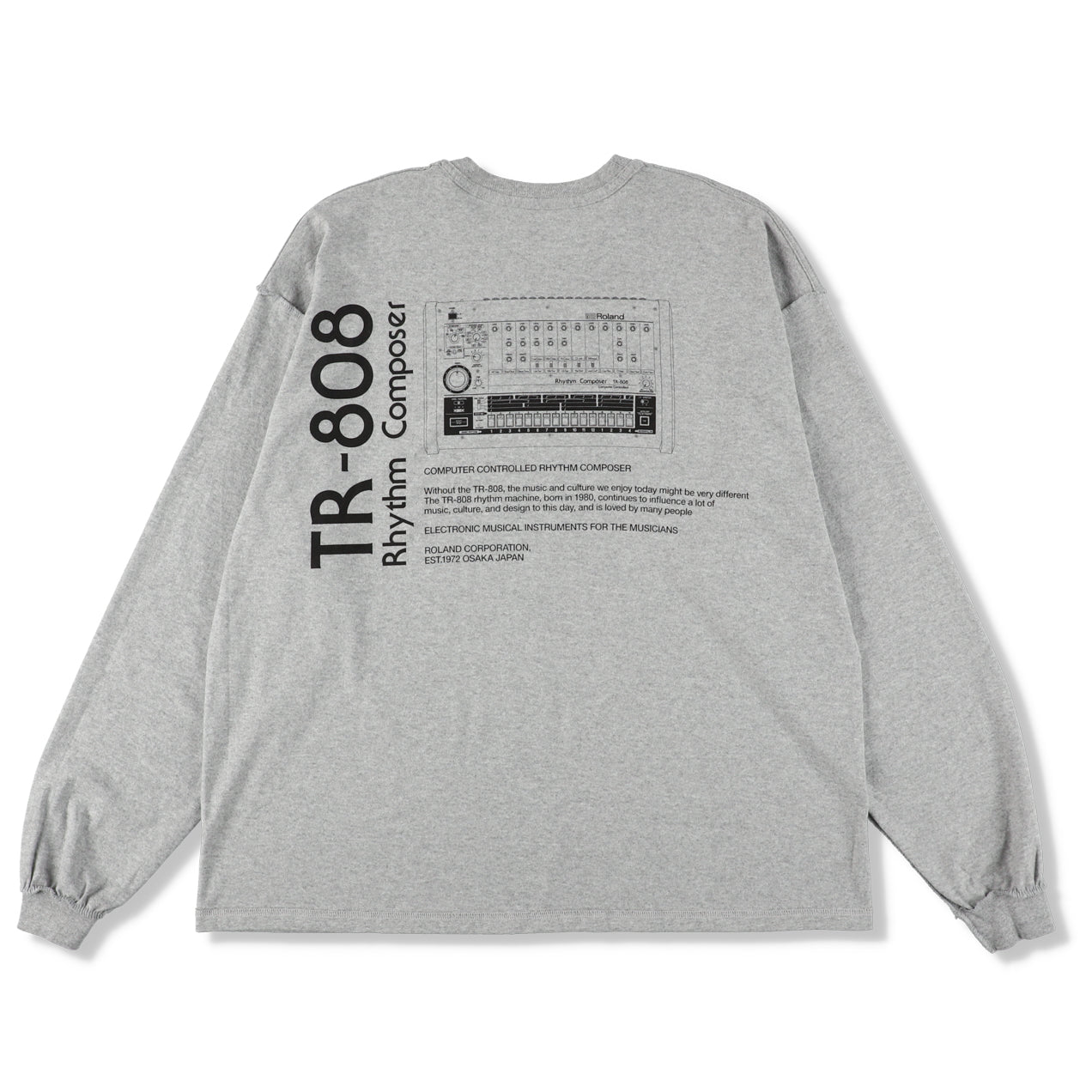 TR-808 LONG SLEEVE T-SHIRTS(ISNESS MUSIC×ROLAND) 3