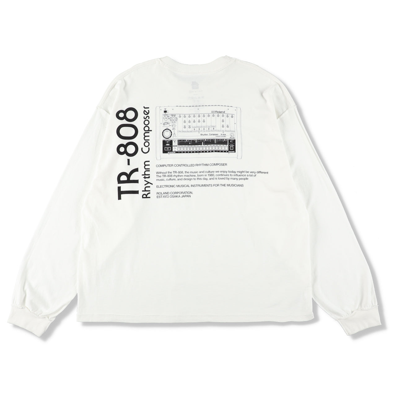 TR-808 LONG SLEEVE T-SHIRTS(ISNESS MUSIC×ROLAND) 1