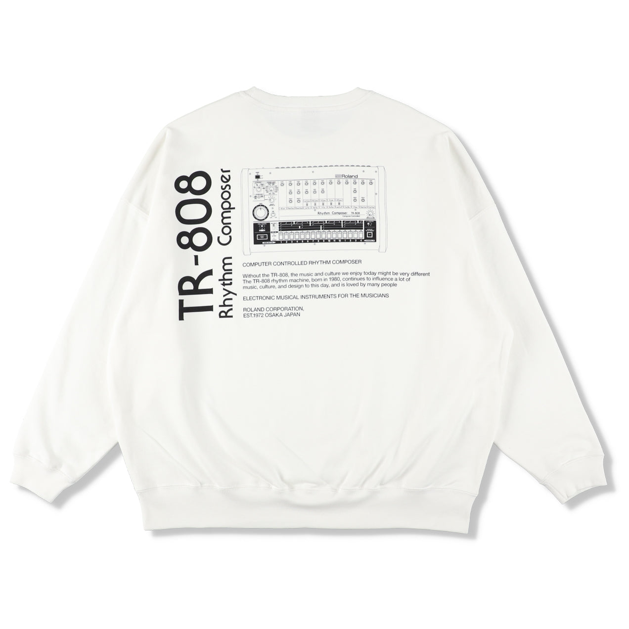 TR-808 CREW NECK SWEATSHIRT(ISNESS MUSIC×ROLAND) 3