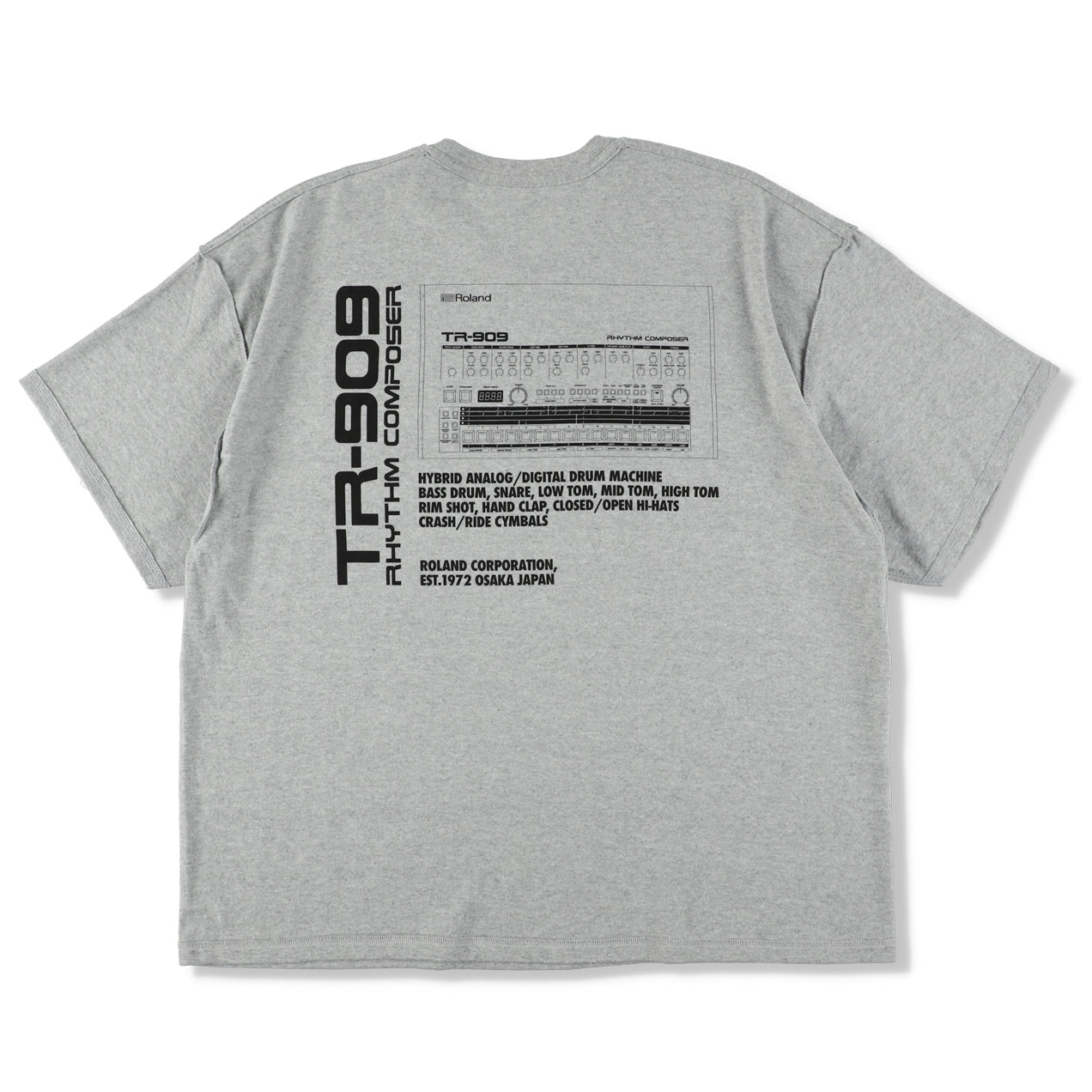 TR-909 T-SHIRTS(ISNESS MUSIC×ROLAND) 3