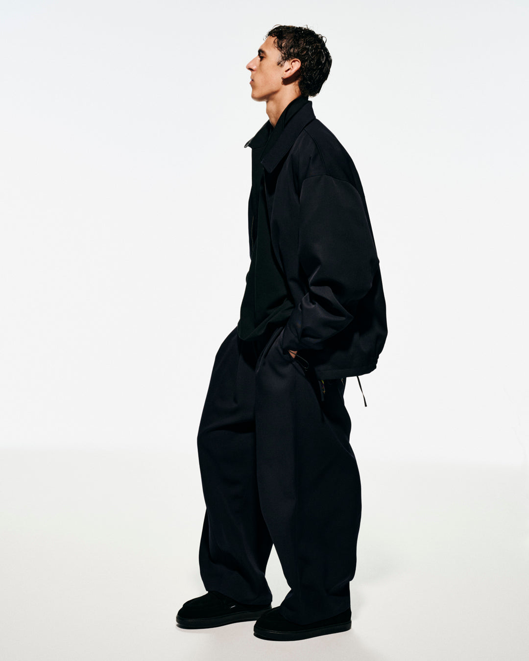 【9/26発売】is-ness × Graphpaper Scale Off Wool Balloon Chef Pants